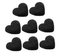 VALICLUD Lot De 8 Houppettes Réutilisables En Forme De Cœur En Coton Pour Maquillage Fond De Teint Noir