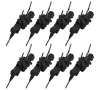 VALICLUD Lot de 8 Lacets Plats Cirés Noirs en Coton 7 MM de Large 120 CM Lacets de Rechange pour Baskets et Chaussures de Randonnée Résistants à L'Humidité et Adaptés aux Activités
