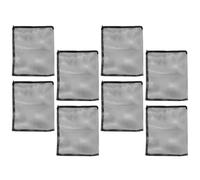 VALICLUD Lot de 8 Paquet Filtrants pour Aquarium en Filet avec Fermeture Éclair Taille 35X45 CM Compatibles pour Charbon Actif et Médias Filtrants Réutilisables pour Filtration