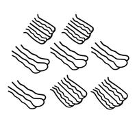 VALICLUD Lot de 8 Peignes à Cheveux en de Coiffure Pinces à Cheveux pour Chignon Dents Antidérapantes