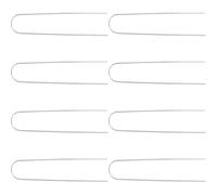 VALICLUD Lot de 8 Piquets de Jardin en U Robustes 25 X 5 CM en Acier Inoxydable pour Fixation de Toile de Sol et Éléments de Base du Paysage Clous de Terre Pratiques pour Pelouse et