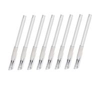 VALICLUD Lot De 8 Stylos Marqueurs Étanches Peau, Stylo Marquage Professionnel Pointe Fine, Plastique Solide, Blanc, Pour Tatouage, Sourcils Et Dessins Précis Sur Peau
