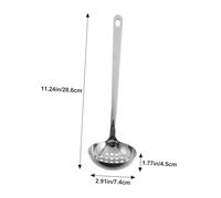 VALICLUD Louche à Soupe Inox Résistant à Haute Température Cuillère Passoire pour Cuisine Familiale et Professionnelle Ustensile de Service et Ergonomique