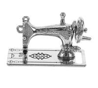 VALICLUD Machine à Coudre Miniature Machine à Coudre Rétro Décoration De Maison De Noël Mini-Machine à Coudre Boîte à Couture Miniature Accessoires Maison De Poupée Petite Maison Alliage