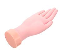 VALICLUD Main D'entraînement Flexible et Réutilisable, Modèle de Main Réaliste Taille Humaine, Couleur Chair, pour Débutants et Formation en Art des Ongles, Pratique Professionnelle