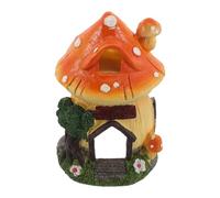 VALICLUD Maison Champignon en Résine pour Aquarium, Cachette Sûre pour Poissons Rouges et Crevettes, Ornement Décoratif Miniature de Jardin Féerique, Compatible Eau Douce et Eau Salée,