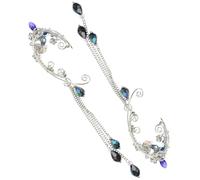 VALICLUD Manchette d'oreille pour femmes Boucles d'oreilles à clip 1 Paire Alliage Non Percées Elfe Enveloppantes Faciles à Porter Sécurisées pour les Oreilles pour la Saint-Valentin et
