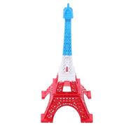 VALICLUD Maquette Tour Eiffel 18 CM Rouge Blanc Bleu en Métal Décoration Intérieure Unique pour Maison Bureau Accessoire Artisanat Français Ornement Souvenir Parisien
