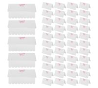 VALICLUD Marque-places à Motif Nœud 120 Pcs, Cartes de Placement 8,9 X 5,1 Cm, Papier Robuste Blanc, pour Mariage, Anniversaire et Fête, Décoration Table Élégante, Étiquettes Nominatives