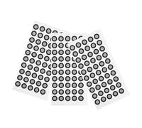 VALICLUD Marqueurs Réfléchissants pour Scanner 3D en Film Pet Noir, Points de Repère Portables et Faciles à Appliquer, 3 Feuilles de 50 Marqueurs pour Numérisation Précise en Architecture