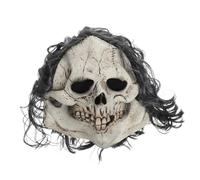 VALICLUD Masque Crâne Latex Réaliste pour Adultes Masque Squelette Effrayant pour Halloween Cosplay Escape Game et Fêtes à Thème Accessoire et Confortable