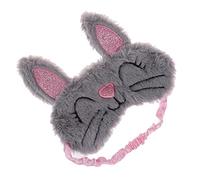 VALICLUD Masque De Sommeil Peluche Forme Lapin Pour Filles Eye Mask Soulager Maux Tête Éliminer Fatigue Oculaire