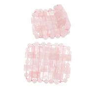 VALICLUD Masque Oculaire en Quartz Naturel Patchs de Compresse Froide Rose Quartz Apaisant pour Yeux Fatigue Massage Détente Visage Multi-usage Soins Esthétiques Femmes