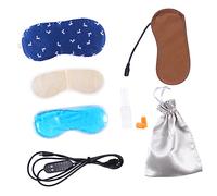 VALICLUD masque pour les yeux en soie masque yeux flux masques pour les yeux masque pour les yeux USB bandeau de refroidissement Masques des yeux endormis blanche