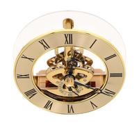 VALICLUD Mécanisme D'horlogerie de Remplacement Rond à Quartz Chiffres Romains, Affichage Transparent, Précision Horaire, Taille 9x8,6x3,5 Cm pour Réparation et Bricolage