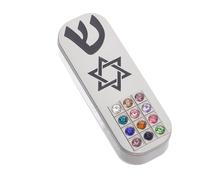 VALICLUD Mezuzah Case Messianic Seal Scroll Holder For Doorway Traditional Jewish Home Blessing Decoration DIY Installation For Porches Living Rooms And Hanukkah Gift