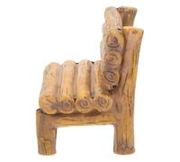 VALICLUD Mini-Chaise en Résine pour Maison de Fées Support de Téléphone Portable Décoratif Accessoire Miniature pour Village de Noël et Jardin Miniature Ornement Paysager Réaliste 1