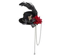 VALICLUD Mini-Chapeau À Pinces À Cheveux Accessoires De Fête Roses Petits Accessoires Pour Cheveux Accessoires Pour Femmes Adultes Fantaisie Paille Soie Fleur Violette Pour Rose