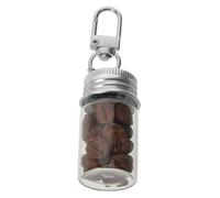VALICLUD Mini Glass Wish Bottle Keychain Verre Transparent avec Anneau Flacon à Souhaits DIY pour Décoration Café Maison et Bureau et Créatif