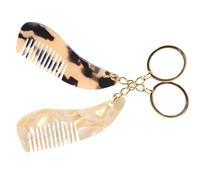 VALICLUD Mini Peigne Cheveux Portable Voyage Porte-clés Pour Sac Main Peigne Poche Breloque Sac