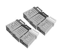 VALICLUD Mini Râpe à Fromage 6 Pièces en Acier Inoxydable avec 4 Faces Poignée Ergonomique Antidérapante Lot Couleurs Noir Blanc Gris Compacte Portable pour Fromage Légumes et Fruits