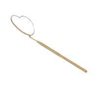 VALICLUD Miroir à Main Acier Inoxydable pour Extensions de Cils Compact et Durable Design Cœur Ergonomique pour Maquilleurs et Usage Portable