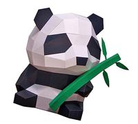 VALICLUD Modèle 3D en Papier de Panda Mignon Jouet Décoratif en Origami Géométrique Kit DIY en Papier Décoration Amusante pour Garçon et Projet Scolaire et Fête 1 Pièce