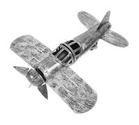 VALICLUD Modèle Avion Métal Rétro avec Socle Décoratif pour Adultes Ornement de Bureau Unique Accessoire de Collection et Source Inspiration pour Étude