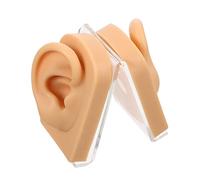 VALICLUD Modèle D’oreille En Silicone 1 Lot Taille Réelle Peau Couleur Naturelle Entraînement Piercing Professionnels Affichage Bijoux Pratique Aide Formation Oreille Droite Et Gauche Support