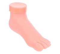 VALICLUD Modèle de Pied pour Entraînement Nail Art Pratique Manucure Pédicure Plastique et Toucher Peau Souple Outil Professionnel pour Formation Ongles
