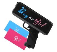 VALICLUD Money Shooter Toy pour Gender Reveal Party Prop Compact et pour Fête Garçon Fille Spray Rapide et Design Unique Cadeau Noir