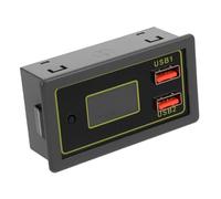 VALICLUD Moniteur De Batterie De Voiture Vérificateur De Batterie Portable Tension Continue Affichage Du Voltmètre Mètre Dc Volt Plastique Gris