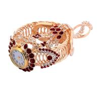 VALICLUD Montre Femme Bracelet Élégant Alliage Créatif Avec Quartz Précis Résistant Aux Rayures Et Chocs Montre Originale Pour Filles Et Dames Coffret Mode Rouge