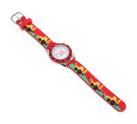 VALICLUD Montre Numérique Garçon Fille Légère Cartoon Silicone Rouge Bracelet Ajustable pour Élèves Apprentissage Facile de Heure Montre Étanche pour Garçons et Filles