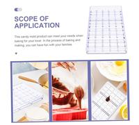 VALICLUD Moule à Chocolat Transparent Plastique Rigide Multi- Moule pour Fabrication de Bonbons Fondants et Résistant et Facile à Nettoyer pour Pâtisserie et Cuisine