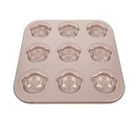 VALICLUD Moule à Gâteau Singe en Acier au Carbone 6 Cavités Antiadhésif pour Mini-Madeleines Cuisson au Four Fête Cuisine Maison 10.43 Pouces