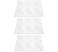 VALICLUD Moule à Gelée Soi-même de Poisson 3 Pièces en Pp Blanc Léger Conductivité Thermique pour Pâtisserie Créative