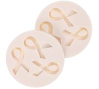 VALICLUD Moule à Pâtisserie Forme Ruban Résistant la Chaleur en Silicone 2pcs Facile à Nettoyer Couleur Aléatoire pour Décoration de Gâteau Fête