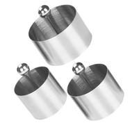 VALICLUD Moule Rond Acier Inoxydable pour Entremets et Plats Froids Cercles avec Poussoirs Ustensile de Cuisine et Antiadhérent pour Dressage