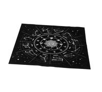 VALICLUD Nappe de Tarot Divinatoire en Flanelle Noir, Petit Lenormand, Outils de Divination Résistants pour Jeu de Société et Décoration la Maison