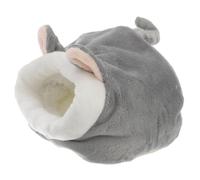 VALICLUD Nid Chaud pour Petits Animaux en Coton Doublé Lit D’Hiver pour Hamster et Hérisson Paquet de Couchage Confortable Gris Clair pour Maison Voyage et Panier
