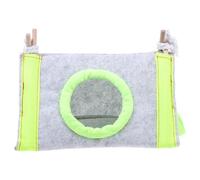 VALICLUD Nid Triangulaire pour Petits Animaux, Lit Chaud D’Hiver pour Hamster, Maison Douillette Verte Petite Taille, Fournitures pour Hamsters et Rongeurs, Abri Hivernal Confortable