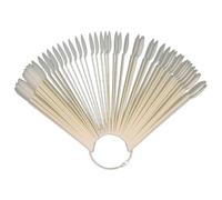 VALICLUD Nuancier De Couleurs Pour Ongles 50 Pièces Format Naturel Bâtonnets D’entraînement Nail Art Fournitures Pour Ongles Pratique Et Présentation Des Vernis