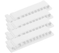 VALICLUD Organisateur de Câbles Adhésif pour Bureau 4pcs Clips de Gestion des Câbles en Plastique Blanc Réglage Deux Niveaux pour Maintien Stable sur Bureau