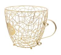 VALICLUD Organisateur de Capsules de Café en Fer Doré Panier Porte-Capsules Expresso de Tasse Support de Rangement Compact pour Dosettes la Cuisine Bar et Maison Rangement Pratique et