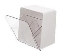 VALICLUD Organisateur De Cotons-tiges Porte-coton-tige Couvercle Petit Format Transparent Compartiments Doubles Pour Salle De Bain Chambre