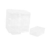 VALICLUD Organiseur en Acrylique Transparent 6 Compartiments Boîte De Rangement à Tiroirs Anti-poussière Compacte Multifonction Bureau Et Lentilles De Contact