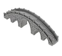 VALICLUD Ornement de Pont en Pierre pour Aquarium Décoration Paysagère sous-Marine Réaliste Grosse Taille Cinq Arches pour Bassin et Aquarium Décoratif