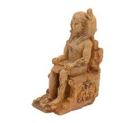 VALICLUD Ornement en Résine Assis pour Aquarium Figurine de Collection Abri pour Poissons Cachette Décorative Accessoire d'Aquarium Décoration de Bureau