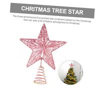 VALICLUD Ornement Étoile Métallique Rose pour Sapin de Noël Décoration pour Bureau et Fête Une Ambiance Festive